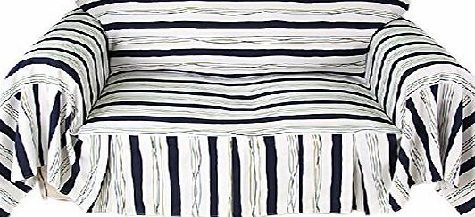 Blancho [STRIPE] Loveseat Couch/sofa Cotton Cover Slipcover (185*260cm)